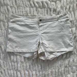 Old Navy Distressed White Denim Shorts